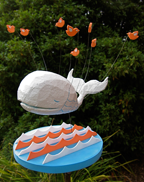 3D fail whale sculpture