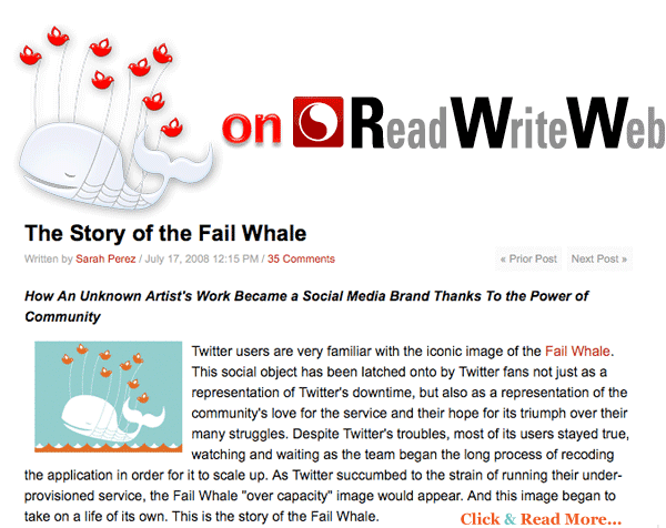 Fail Whale Read Write Web Story