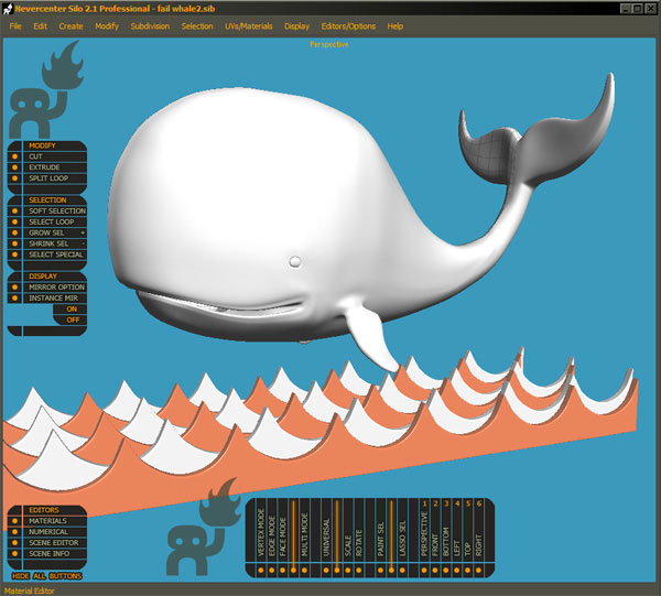 Fail Whale 3D Model Art Work