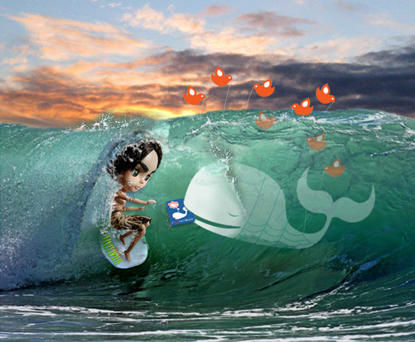 Mixed Media Fail Whale